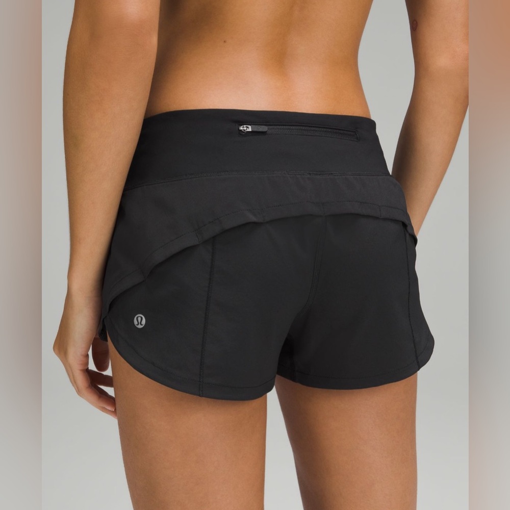 Lululemon speed up low rise lined shorts 2.5 black